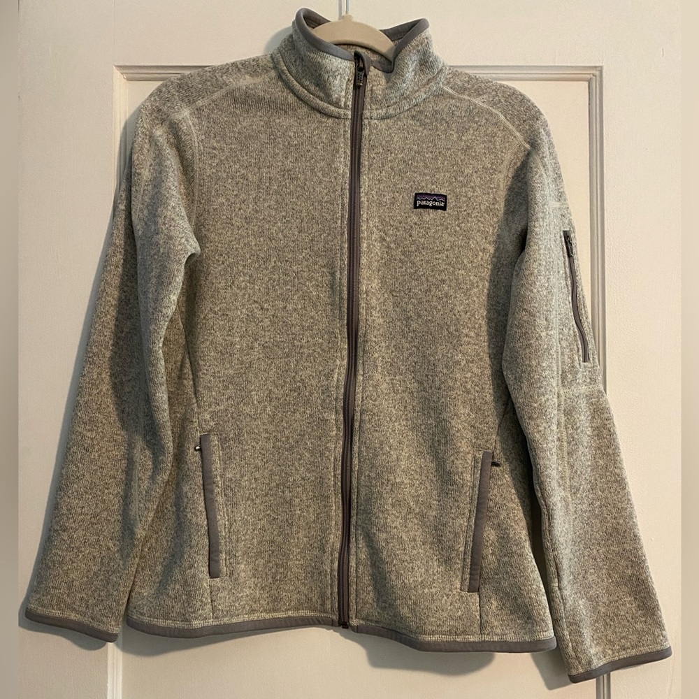 Patagonia Women’s Full Zip-Up Fleece Sweater Jacket Heathered Gray Size Small